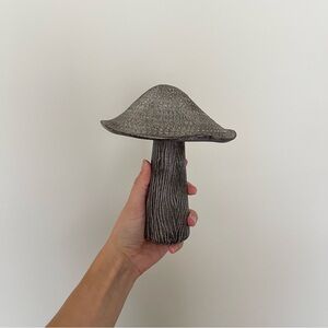 decorative silver mushroom